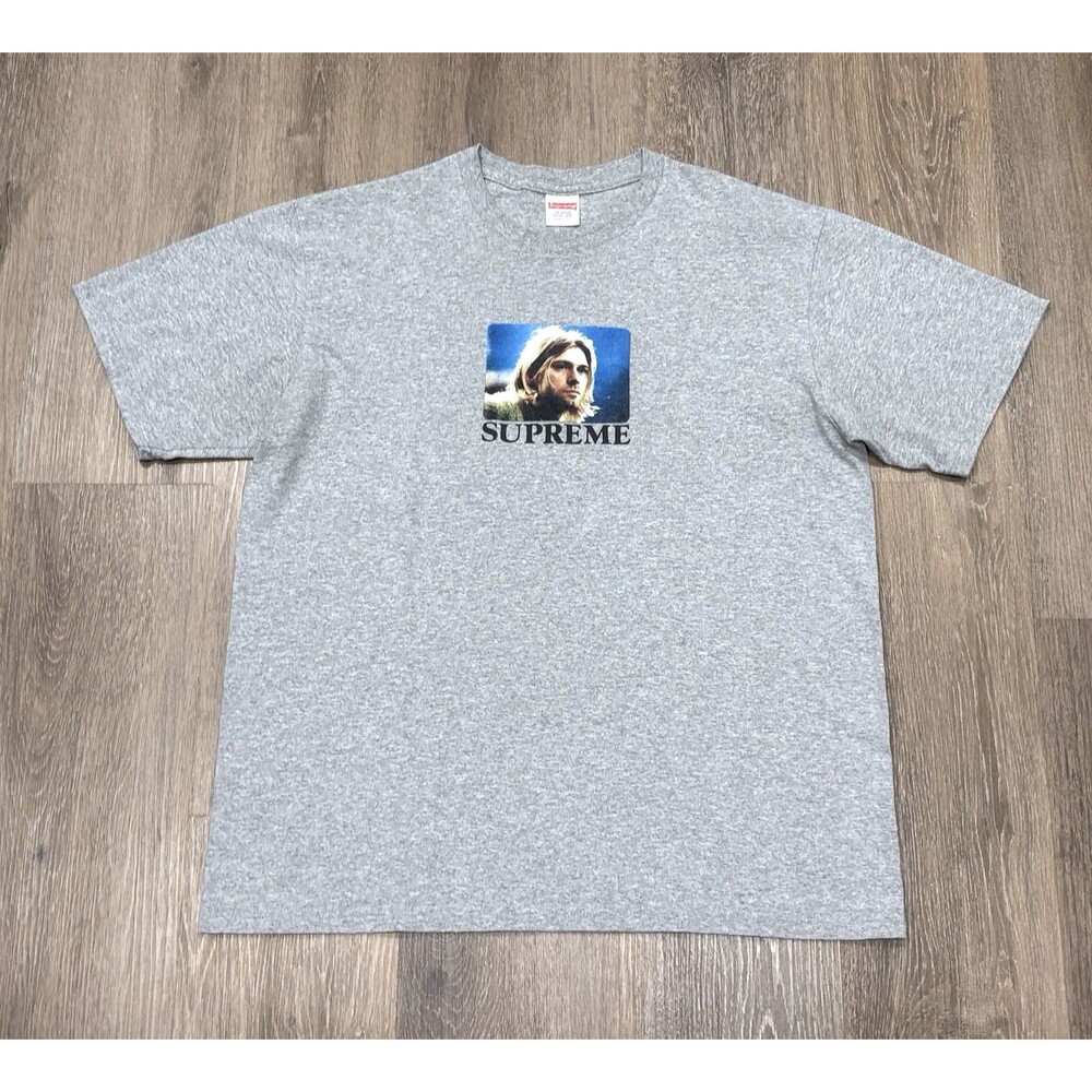 Supreme Kurt Cobain Tee Gray SS23 Graphic T Shirt Nirvana Mens Large